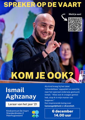 Flyer Ismail Aghzanay op De Vaart